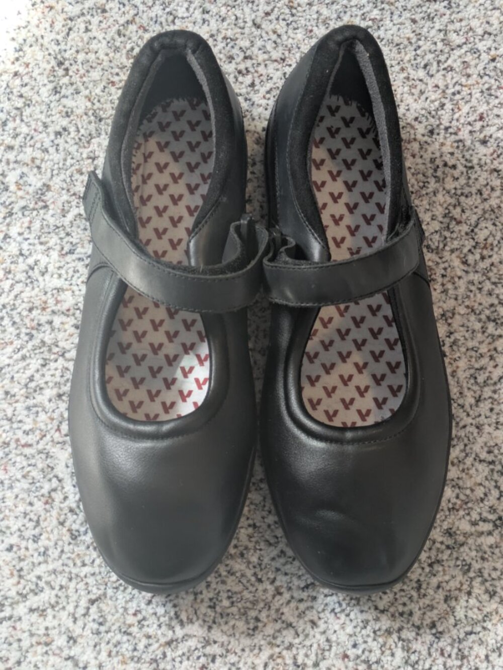 ANODYNE Casual MaryJane Stretch Diabetic Shoe Women's Size US 10 Wide Black